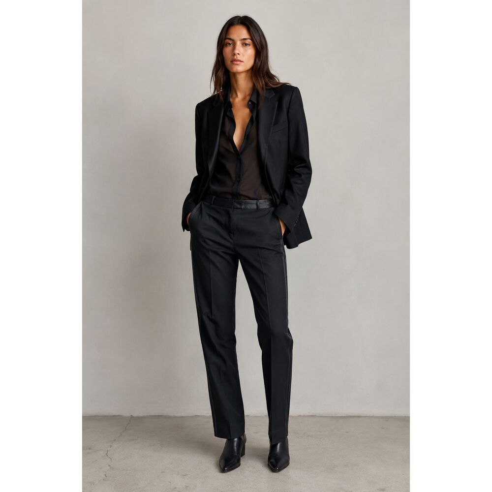 Rag & Bone New York Black Tuxedo Pants Trousers   Women's Size 10